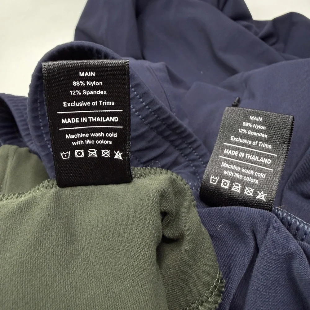 Public Rec Men 34x30 All Day Every Day Pants Navy Blue Olive Green Zipper Pocket